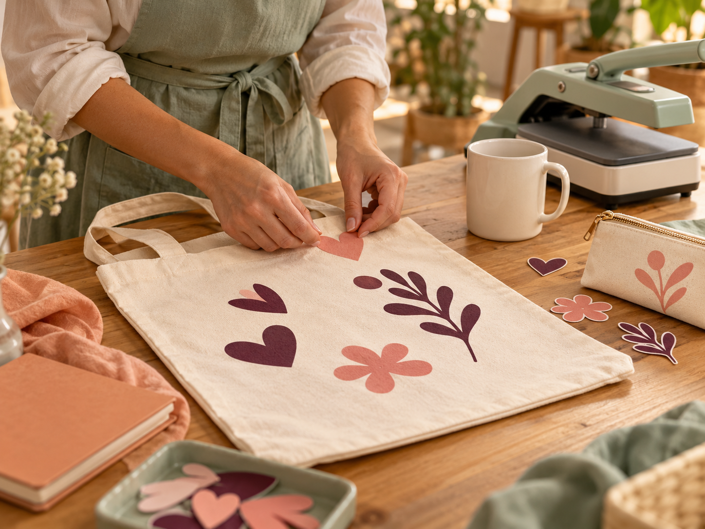 Imagem ilustrativa de uma experiência de personalização de ecobag